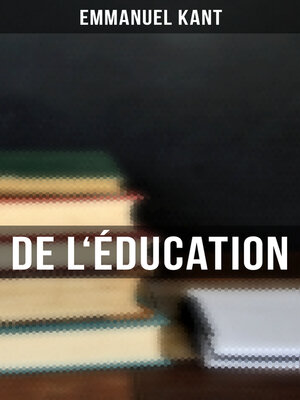 cover image of De l'Éducation